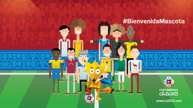 Goal_en_espanol's tweet photo. ¿Ya viste el video de presentación de la mascota de la Copa América 2015?
http://t.co/hhMnWRvbcw
#Chile2015 http://t.co/5cRNk6hslj