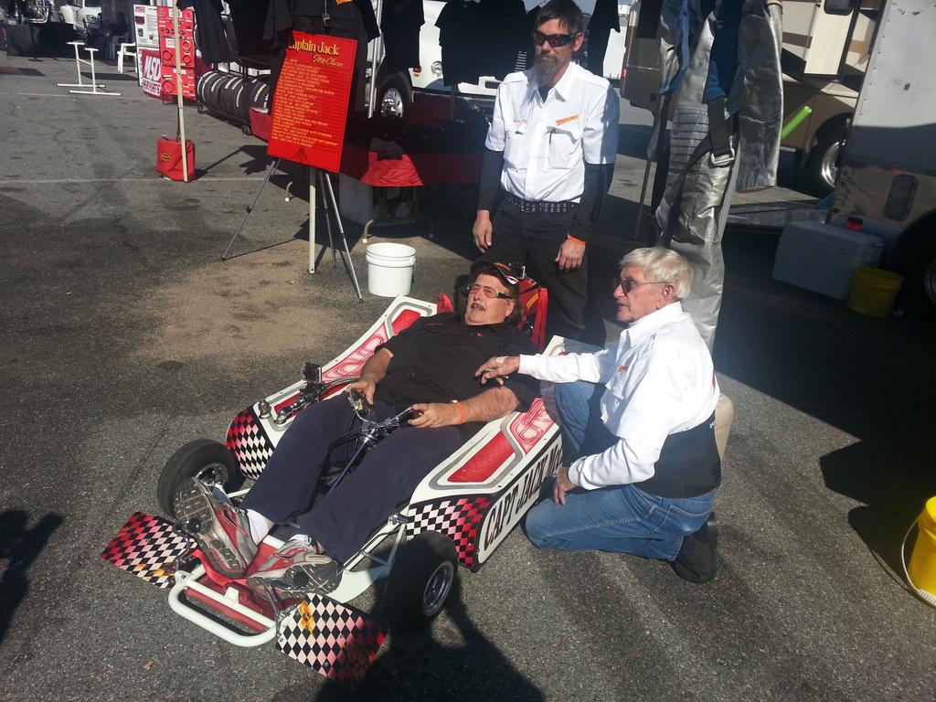 Captain Jack McClure and his 200+ mph rocket kart! Great weekend at the drag strip hanging w these crazy dudes!!!