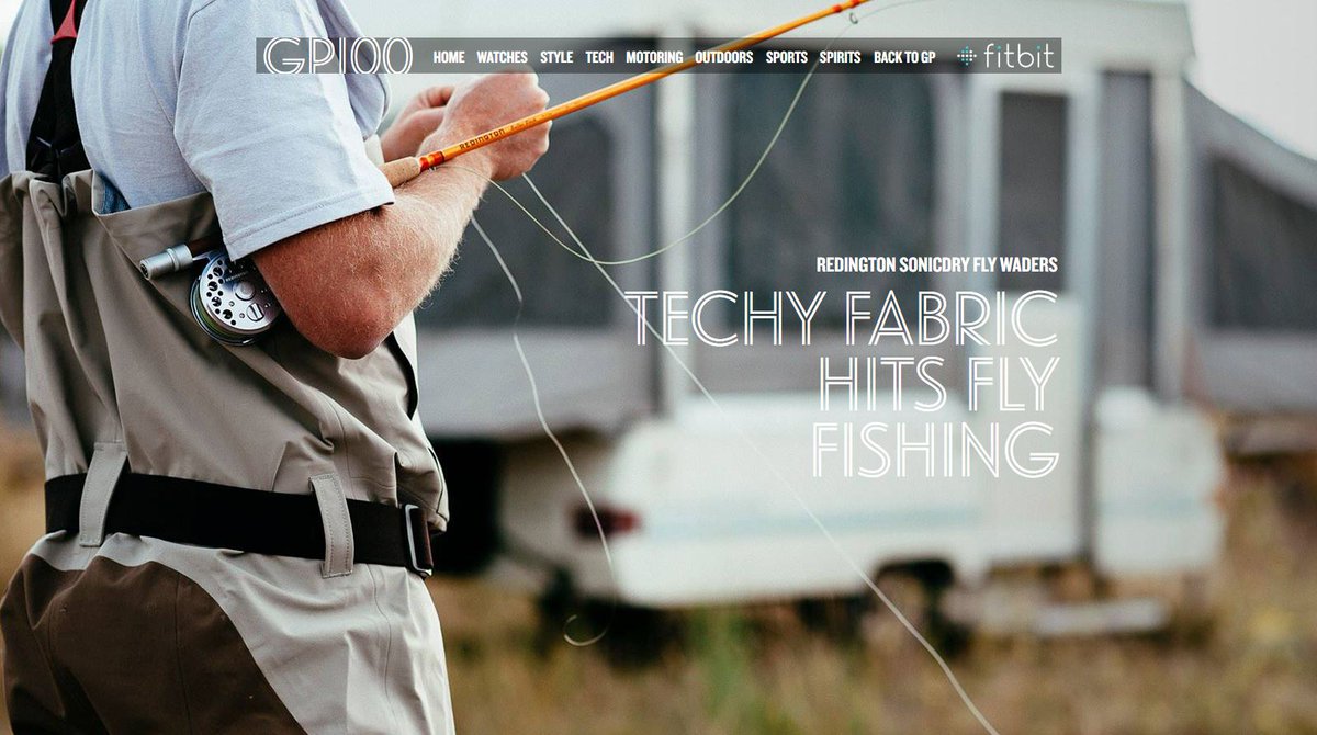 RedingtonGear's tweet photo. @gearpatrol's "100 Greatest Products on Earth" - Our SonicDry fly waders made the cut. http://t.co/dyg1w1uBCy http://t.co/gq1SCoofVm
