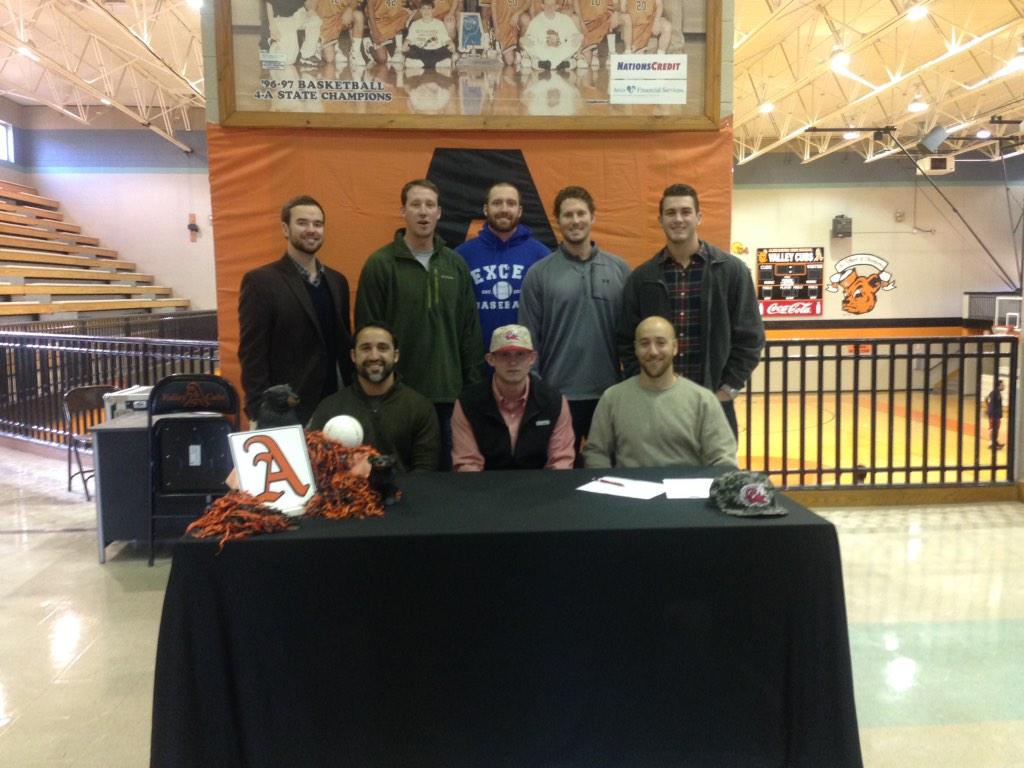 ExcelBaseball's tweet photo. Congrats to Excel player @d_cobb_13 and his family on signing today with @JSUBB #excel4life #chupacabre http://t.co/EJ57BftJXN