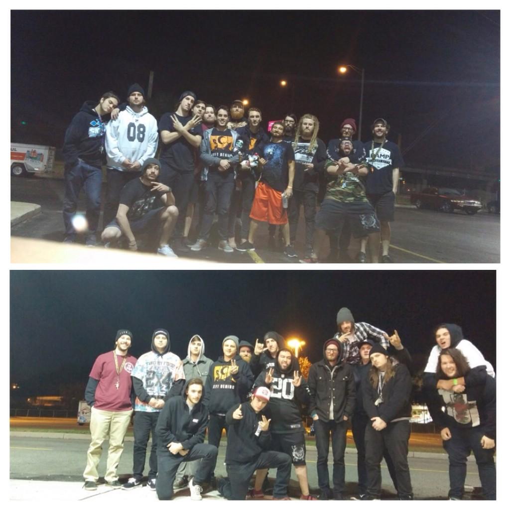 2X4official's tweet photo. It's sad to say tour is over. Had a great time with these guys. #leftbehind304 #dealeyplaza #eavesdropper http://t.co/NFSymj2vae