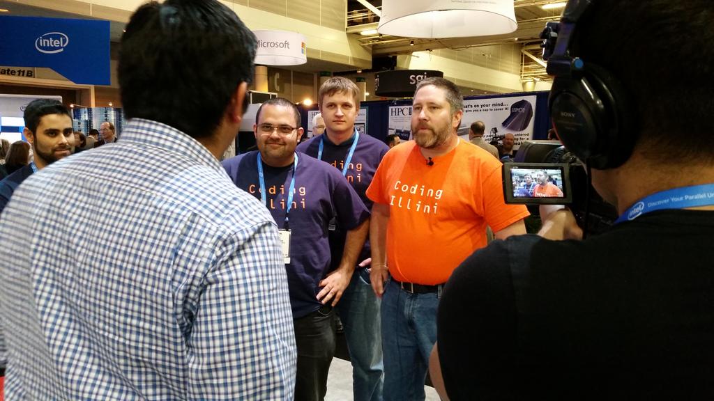 NCSAatIllinois's tweet photo. #CodingIllini #famous #SC14 http://t.co/oKUifcUGYB
