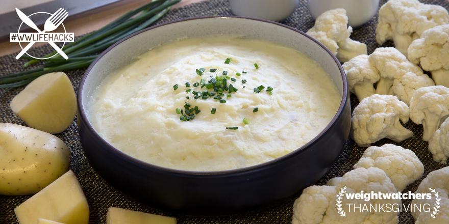 ww_us's tweet photo. Cauliflower = Sidekick to your mashed potatoes! = parts of each serving cuts down on the PP- not flavor. #wwlifehack http://t.co/lnyIpEzRrC