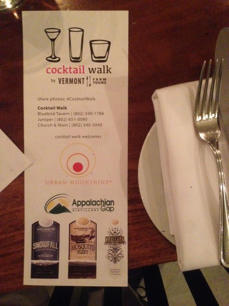 appgapdistill's tweet photo. Current status : with @EatFreshVT for the #CocktailWalk http://t.co/ipDCiMJsZ7