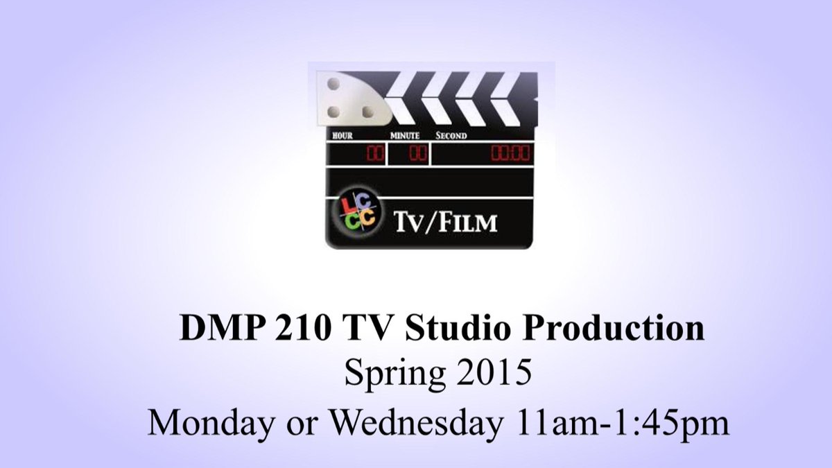 LCCCFilm's tweet photo. Register for DMP 210 TV Studio Production this Spring! 
http://t.co/zoudWfhF90  @LehighCarbonCC http://t.co/DBIJmXQhVd