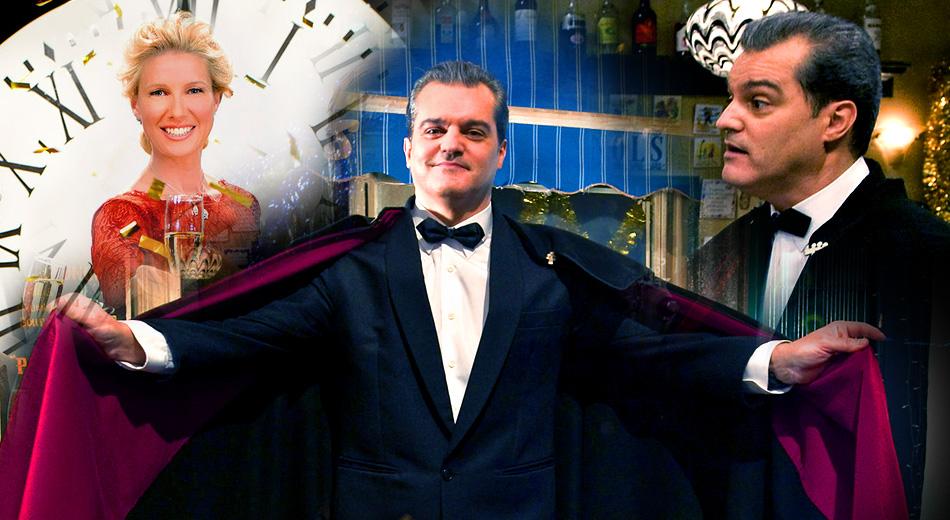 Vertele's tweet photo. Bombazo: Ramón García y su capa vuelven a dar las Campanadas en TVE http://t.co/ePmBva8O1j http://t.co/aQgkQv5FTE