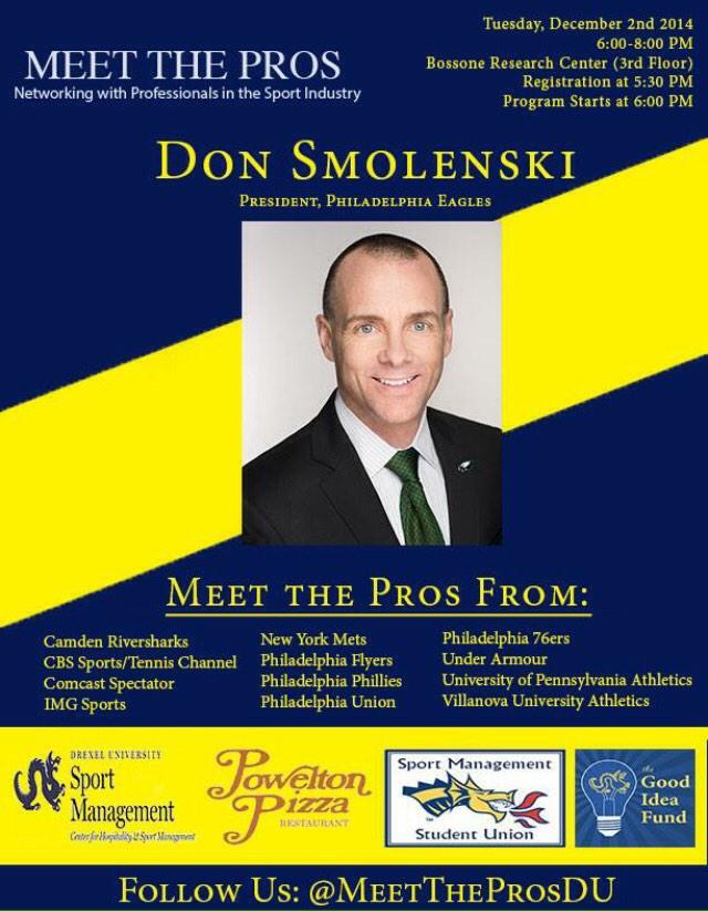 MeetTheProsDU's tweet photo. Check out our flyer! #MeetThePros http://t.co/Q3zeyn1a3I