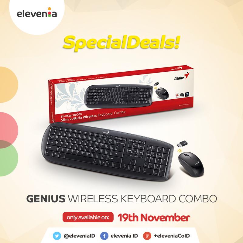 Kerja jadi lebih mudah dgn keyboard &amp; mouse nirkabel yang super slim ini. Yuk pesen cm 175rb > elv11.co/wkm19n