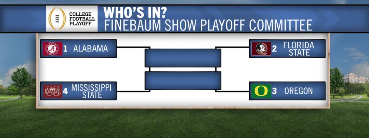SECNetwork's tweet photo. The man has spoken. The #FinebaumFour » http://t.co/A6ABMOyrzE