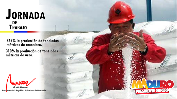 VTVcanal8's tweet photo. El Complejo Petroquímico Hugo Chávez aumentará significativamente la producción de Urea y Amoniaco http://t.co/LlVrc9lLlv