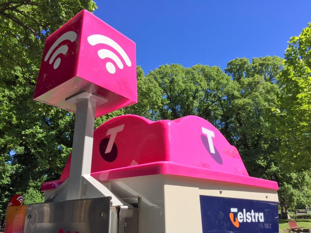 longzheng's tweet photo. At the Melbourne launch of first 1000 Telstra Hotspots around Australia. Wifi on payphones. Home wifi sharing next. http://t.co/fQS5xU7V2y
