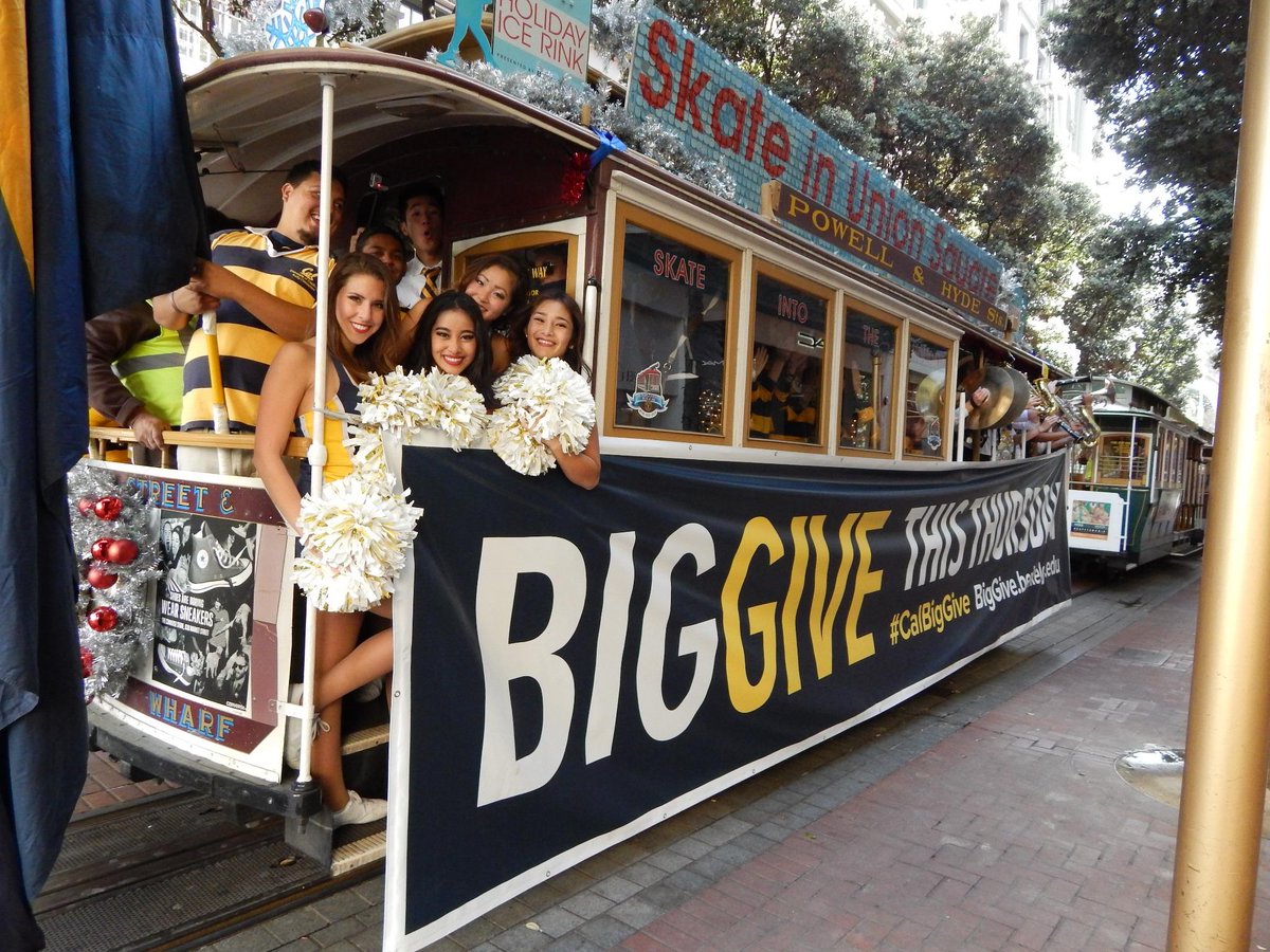 berkeleyinspire's tweet photo. Big Band. Big Spirit. Big Banner. Next up, #CalBigGive. Berkeley's 24 hr day of giving. Nov 20. Help us make it BIG! http://t.co/hlovHVYWJR
