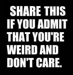kimdmillerm's tweet photo. That's right #noshame #WeirdIsRad 😊👍 http://t.co/nvHFKMNpAG