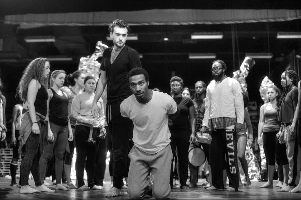 Last weekend the cast rehearsed on stage!! Photo cred: Dave Cimetta