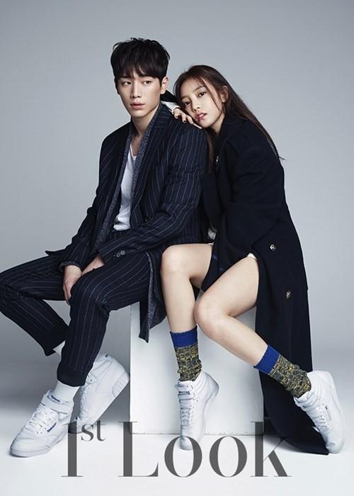 bynbkhynssi's tweet photo. “@allkpop: KARA's Hara and Seo Kang Jun are a chic, visual couple for '1st Look' http://t.co/gpSYjYaxJ2 http://t.co/iteFqIuCP7”
