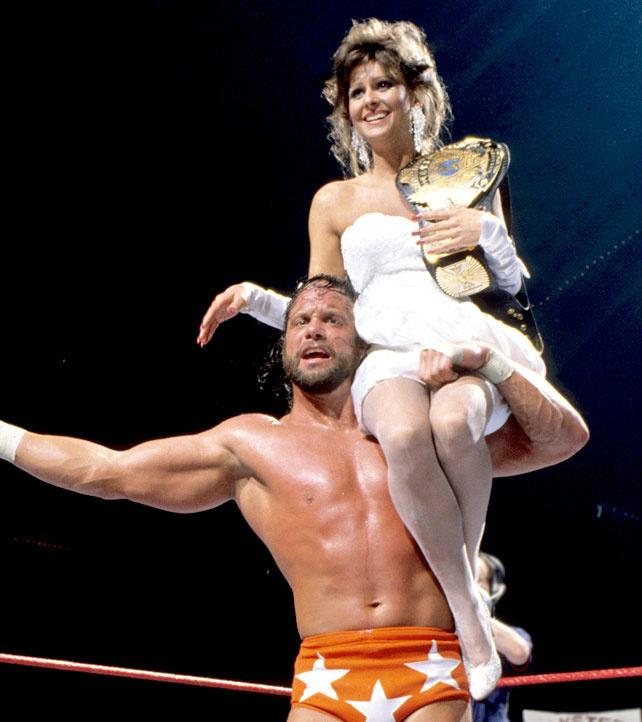 Randy "Macho Man" Savage and "Miss" Elizabeth Hulette  1988.  Happy birthday Miss Hulette. 
