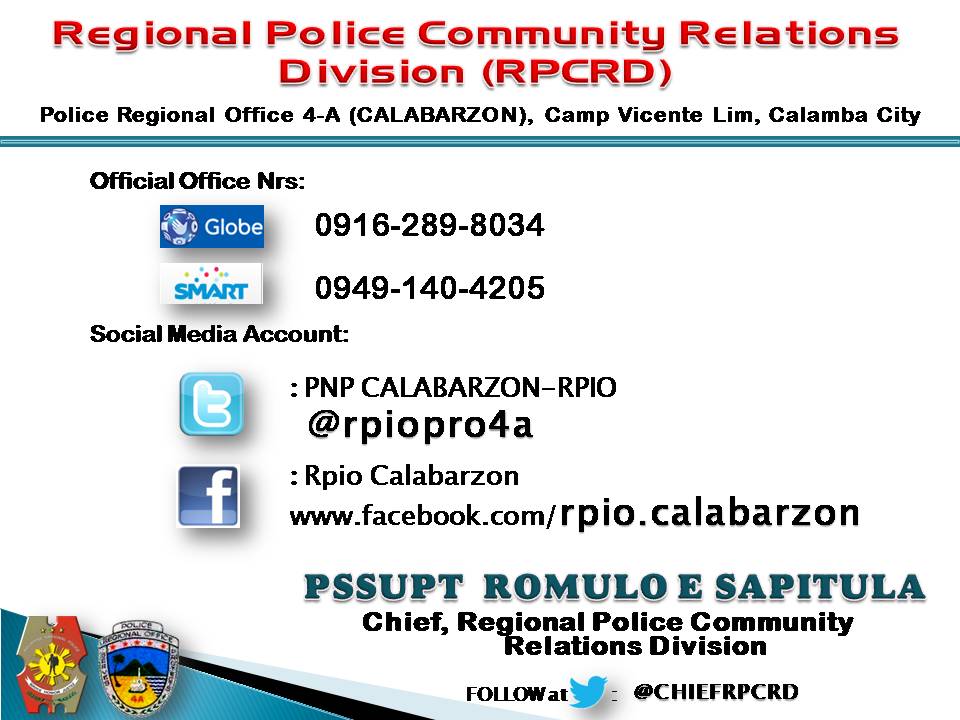 IORC4A's tweet photo. Follow and Add the twitter add of R5 C,PCRD PSSUPT ROMULO E SAPITULA http://t.co/cHJhqrV5Yj