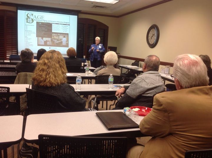 alertresponse's tweet image. At the Dallas CSA's November meeting.  Great topic from the UT Southwestern Aging and Geriatrics Education Program