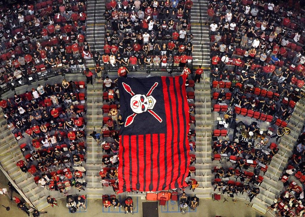TheShowSDSU's tweet image. Safe to say it went up at Viejas on a Tuesday.