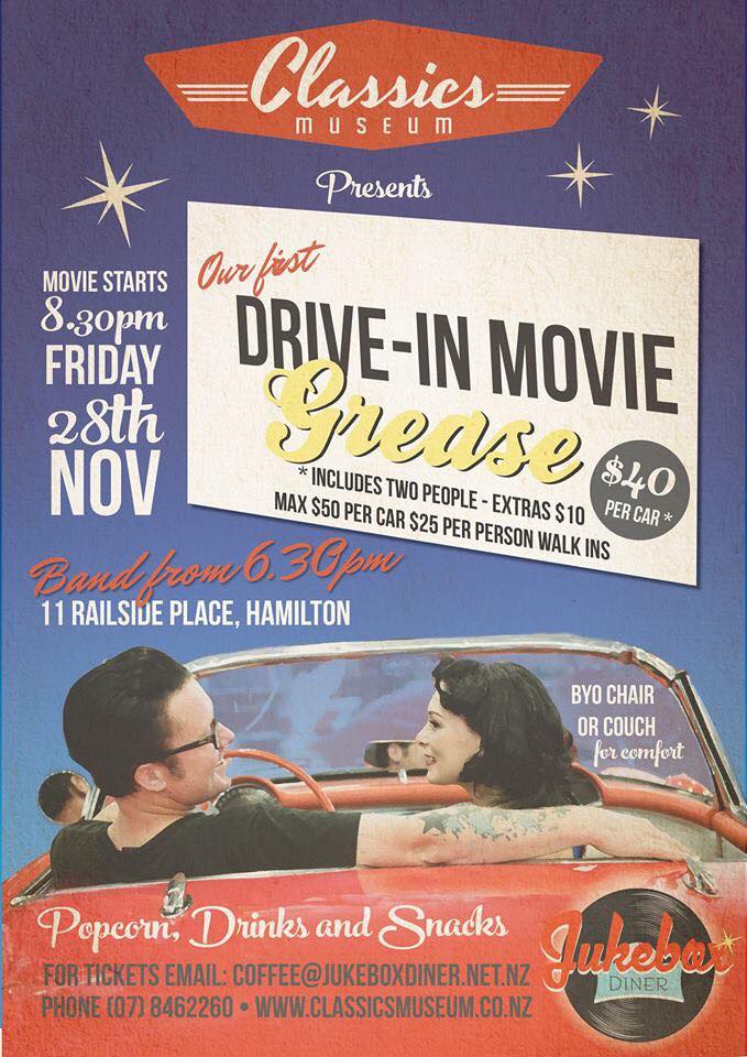 Jukebox Diner On Twitter Drive In Movie Grease Ticket Info