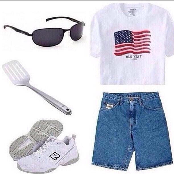The "white dad on Fourth of July" starter pack