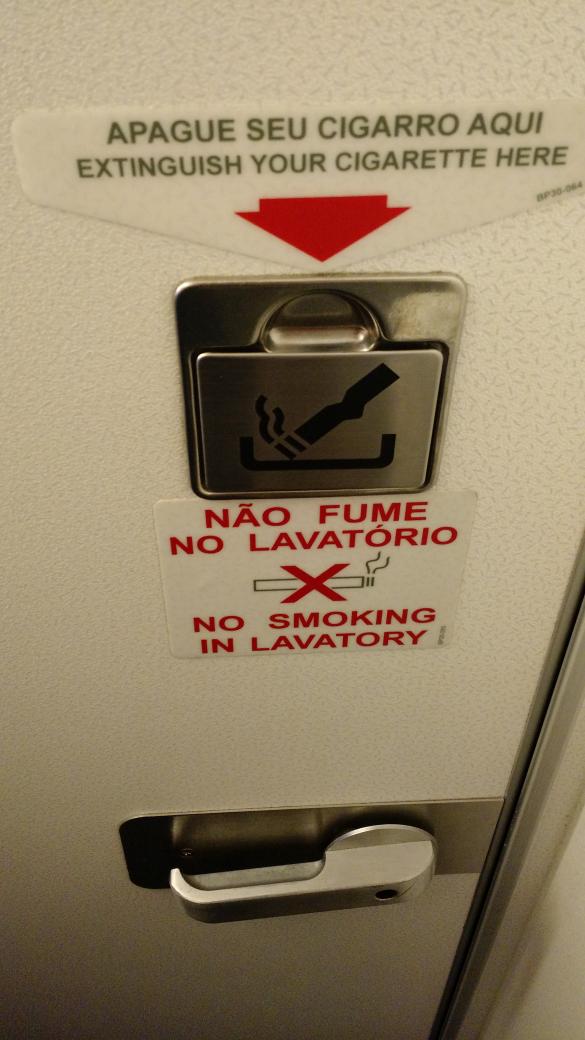 Do not smoke, but... Extinguish your cigarette in case you do!