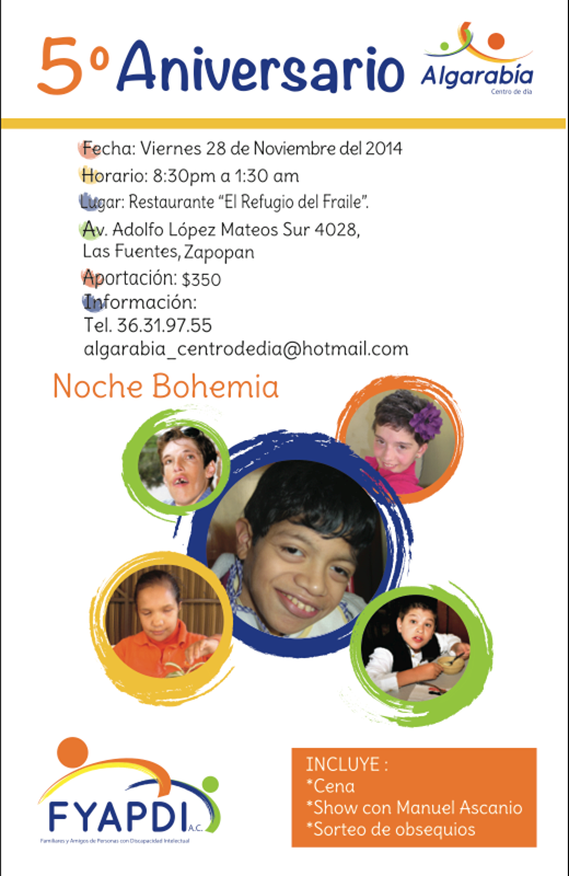 Ya falta menos para nuestro 5° Aniversario #Algarabia #NocheBohemia #YoEstoyConAlgarabia #TuActitudEsLoQueCuen