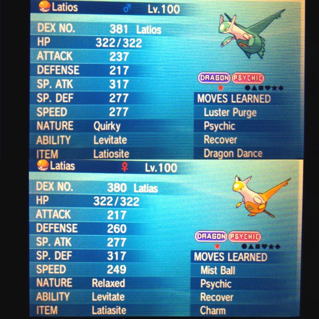 PokemonEmporium's tweet image. RT+Follow to win the Shiny Eon Duo with their Mega Stones! ~PANDA🐼