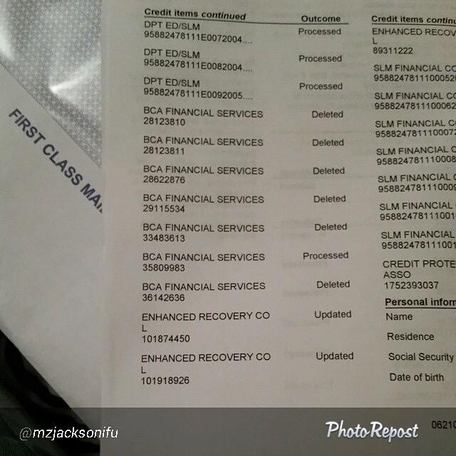 Another satisfied client! 
By @mzjacksonifu "#Results SallieMae ain't going nowhere but all the rest did thanks s...