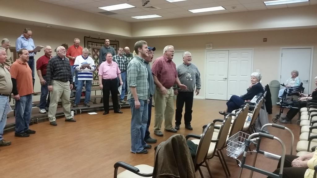 Sho-Me Sound sings for the chorus as we run a set for a gig!