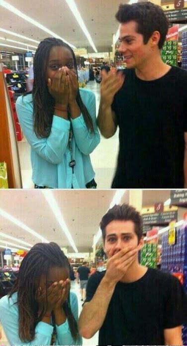 collecthecanter's tweet photo. “@wckdstiles24: Dylan O'Brien sure loves Target :) #DylanFromTarget http://t.co/wCVCPovWUz” #DylanFromTarget