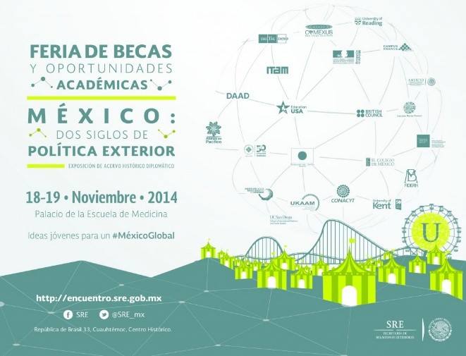 Saled_Ccm's tweet photo. Asistan a la Feria de Becas y Oportunidades Académicas que organiza La Secretaria de Relaciones Exteriores. http://t.co/NnSSRhoReL