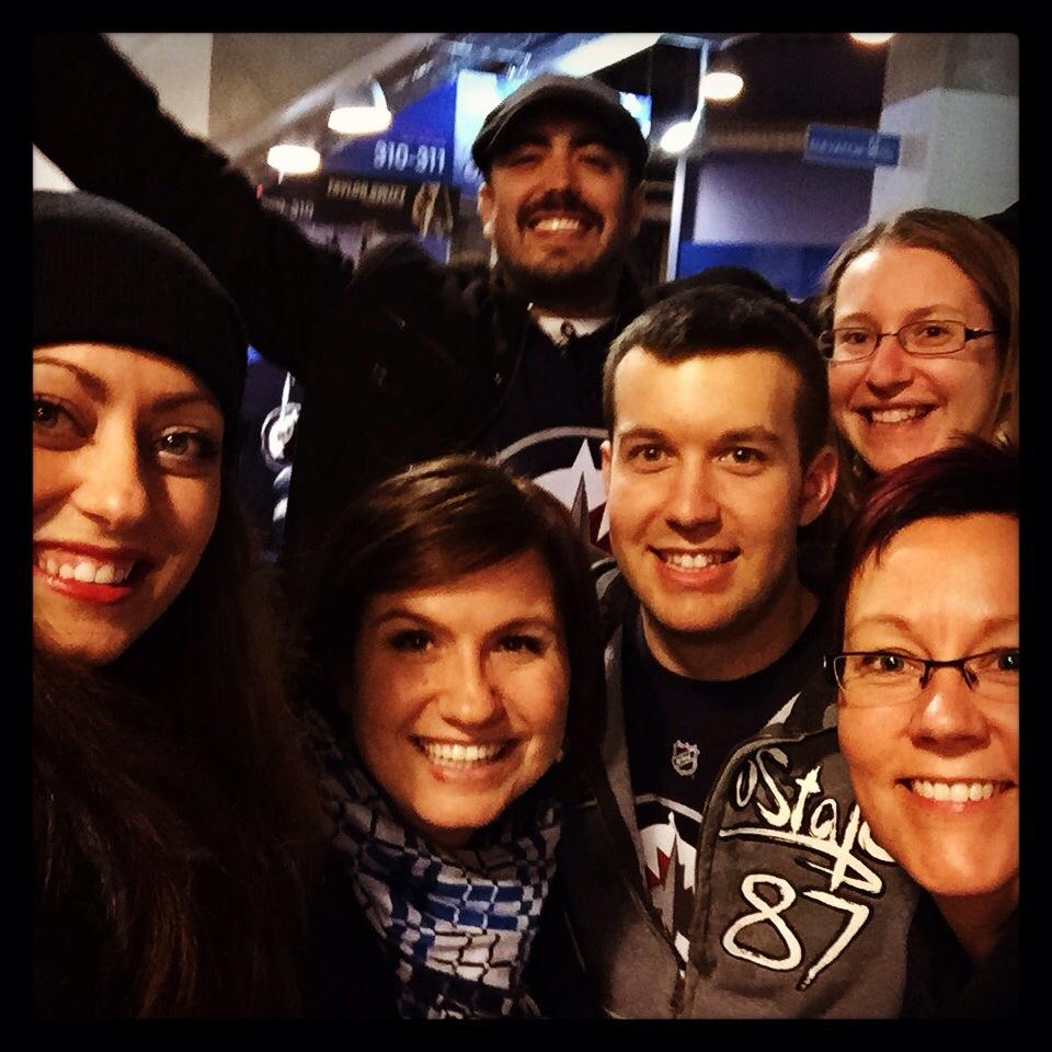 stellmad's tweet photo. Cheering from the cheap seats! @jasondsearcy @Jennipeg204 @johanna_wood @cookie_steph @joelski29 #NHLJets http://t.co/5nXU6b8SMD