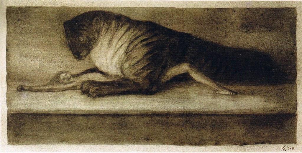 アルフレート・クービン　レオポルド美術館 アルフレート・クービン(1877-1959) 作品や本人の若いときの肖像写真を