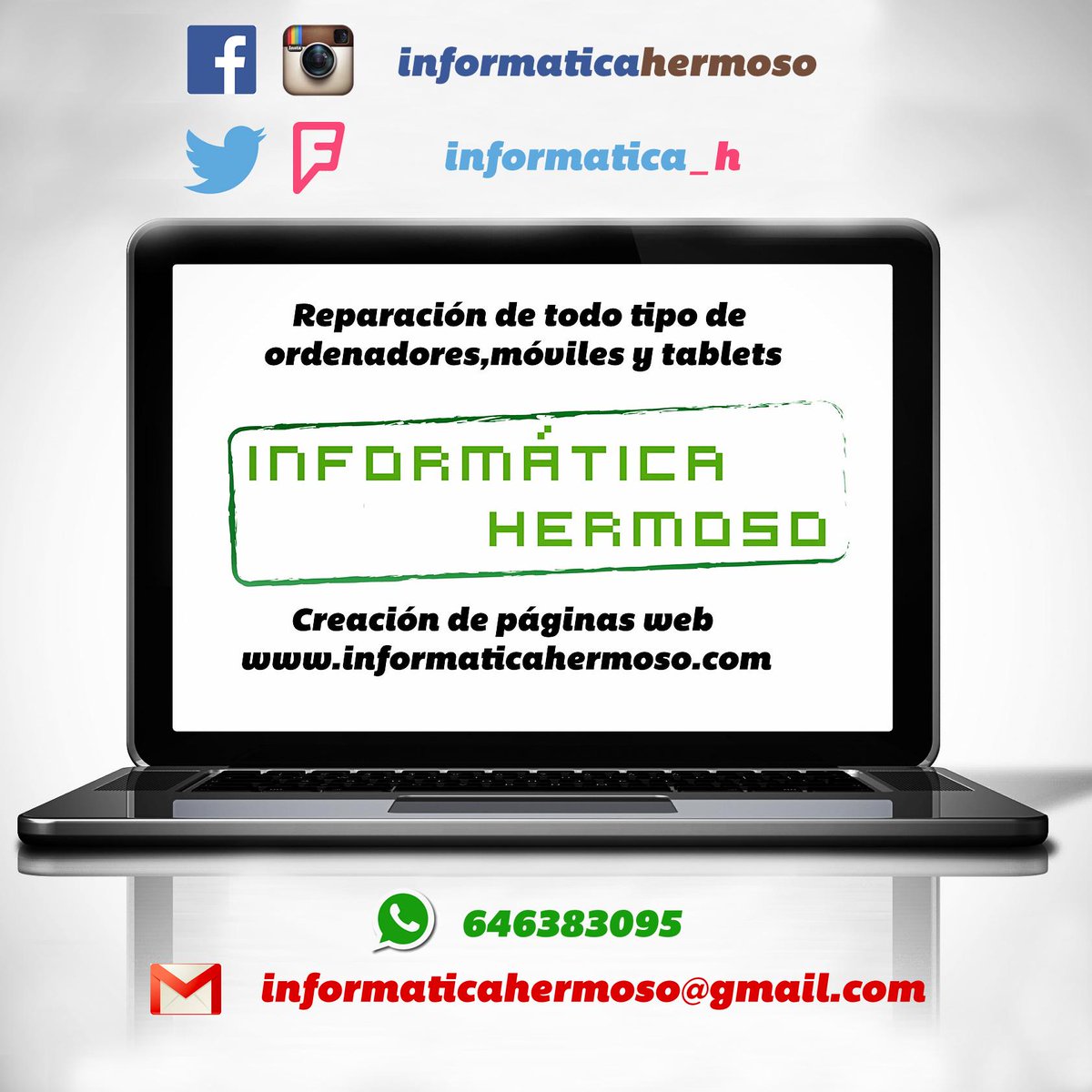 Informatica_h's tweet image. Nuevos retos, nuevos clientes, nuevos proveedores y mucha más difusión #facebook #instagram #twitter #foursquare