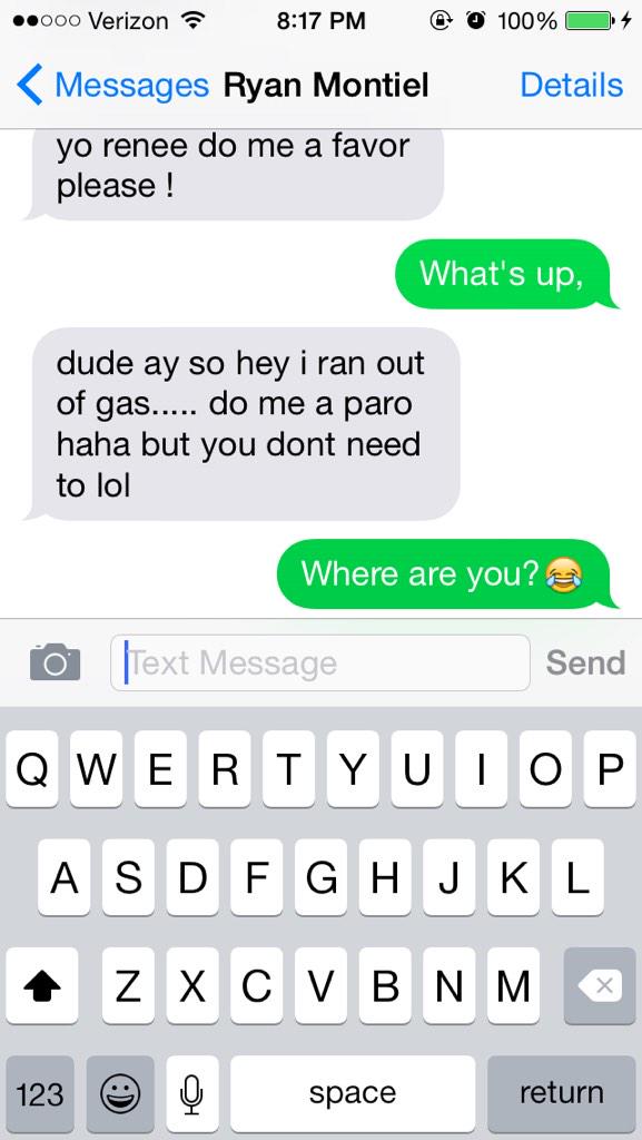 hinojosarenee2's tweet photo. Legit made me day😂😂😂😂 #onlyryan http://t.co/9ixMqdIZen