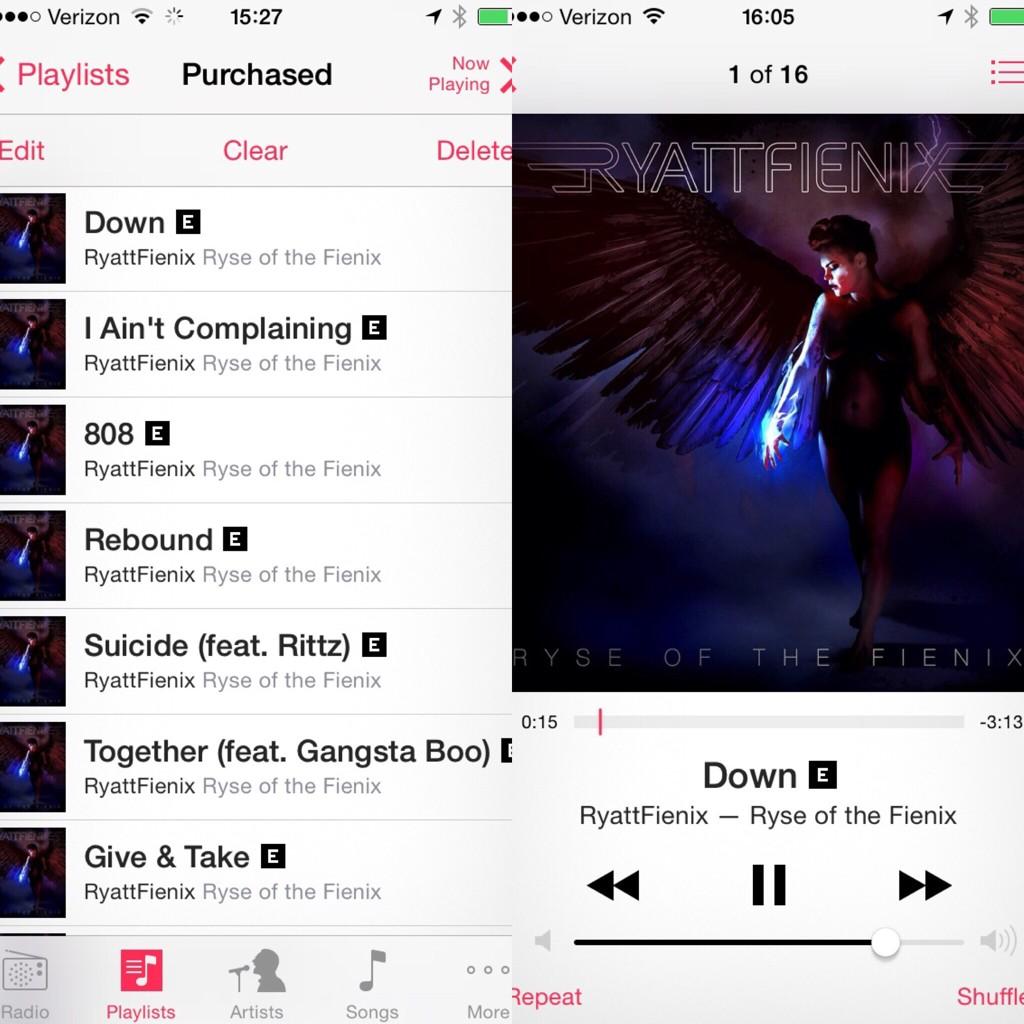 harmelonius's tweet photo. Yo! Get familiar with @RYATTFIENIX debut album. Y'all check it!!! #SupaHotBeats #RyattFienix #RYSEOFTHEFIENIX #WLPWR http://t.co/kjXRMrVPQK