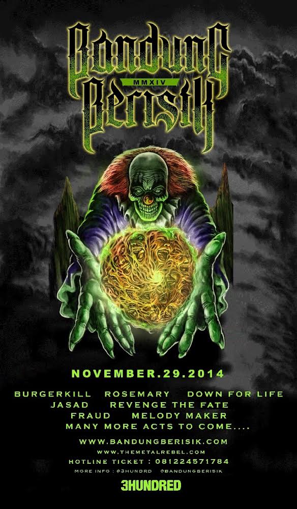 Tiket <a href="/BandungBerisik/">Bandung Berisik</a> bisa dipesan di Inferno Studio..pre sale s/d 27 November IDR 50K..Get It Now Brader !! 18+