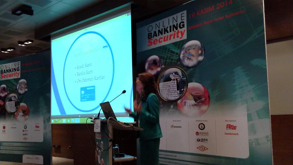 SEMOROrg's tweet photo. #onlinebankingsecurity Kpmg sirket ortağı SInem Canturk sunumunu gerçekleşti riyorr http://t.co/1aXhepNRAN