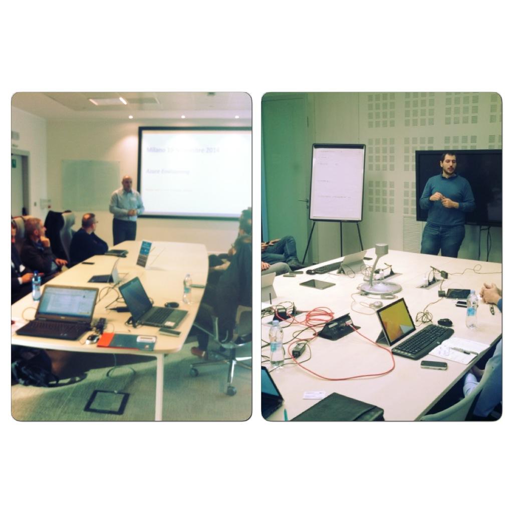 softjamIT's tweet photo. Oggi @microsoftitalia a Milano per raccontare @Azure e @microsoftitalia Roma a parlare di #EMS @MSCloud @StefanoLuti http://t.co/3pw67fXqQk
