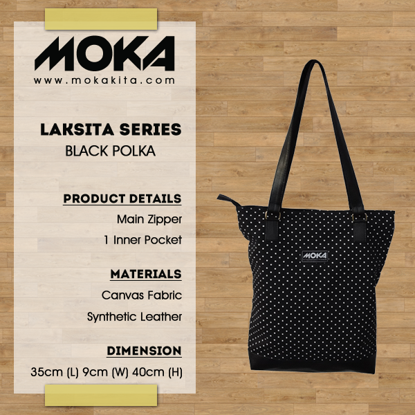 mokabags's tweet photo. Kode: Black Polka
Main Zipper | Inner Pocket | Canvas Fabric | Synthetic Leather BBM 7E9EC545 | WA 085600029300 http://t.co/AG3eigjSnL
