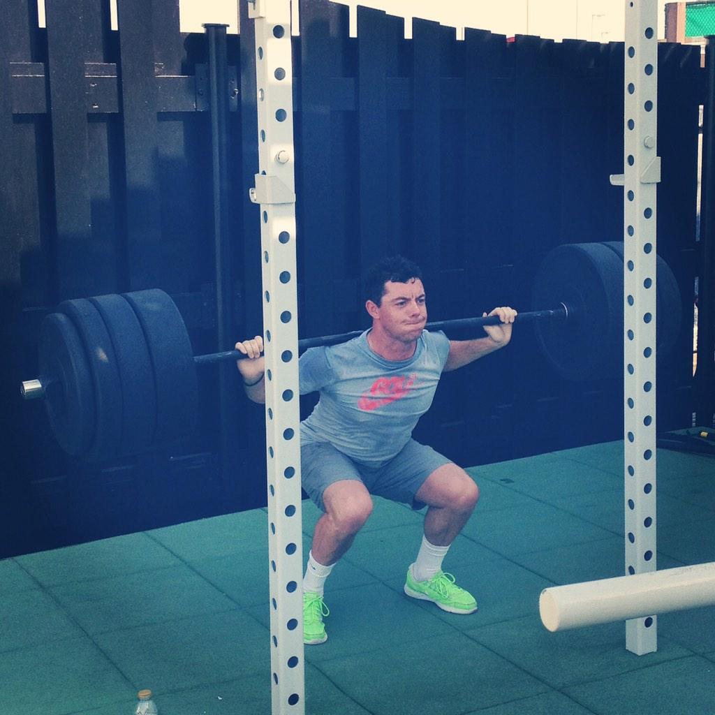 McIlroyRory's tweet photo. Great leg workout to start the day! #betterneverstops http://t.co/GDifcawU2U