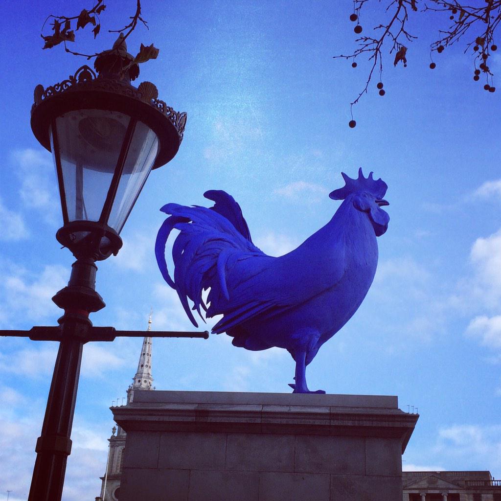 annehornby's tweet photo. I'll miss this fellow when he steps down! #hahncock #FourthPlinth @Londonist @LDN_Culture http://t.co/n6USmNcOzw