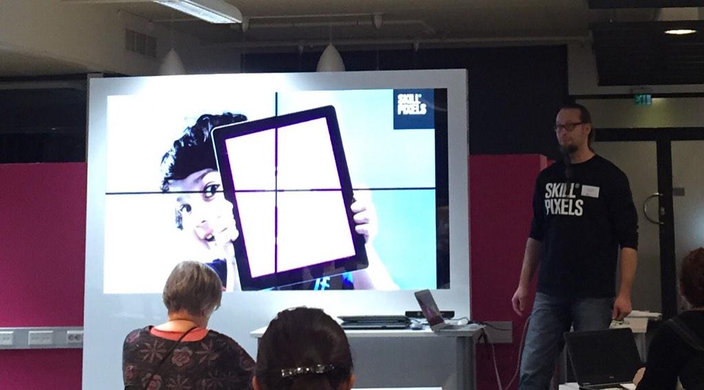 MarketingFlow's tweet photo. @HKetamo speaking about #eduapp #kidsapps "Kids learn and teach their avatars" #aktiivi2014 #skillpixels http://t.co/MRyEwnpV0m