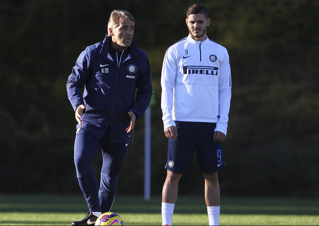 robymancio's tweet photo. In campo concentrati per preparare il #derby #MilanInter http://t.co/oWqB72KiPb