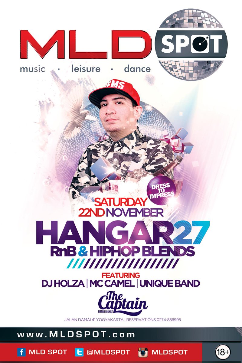 Tonite!! HANGAR27 at @TheCaptainJogja, R&amp;B - HipHop Night w/ <a href="/HOLZAkontra/">HOLZA</a> <a href="/MC_CAMEL/">fabian ixand putra</a> | FREE Entry | cc : <a href="/WAVEprod_/">WAVE Production</a>