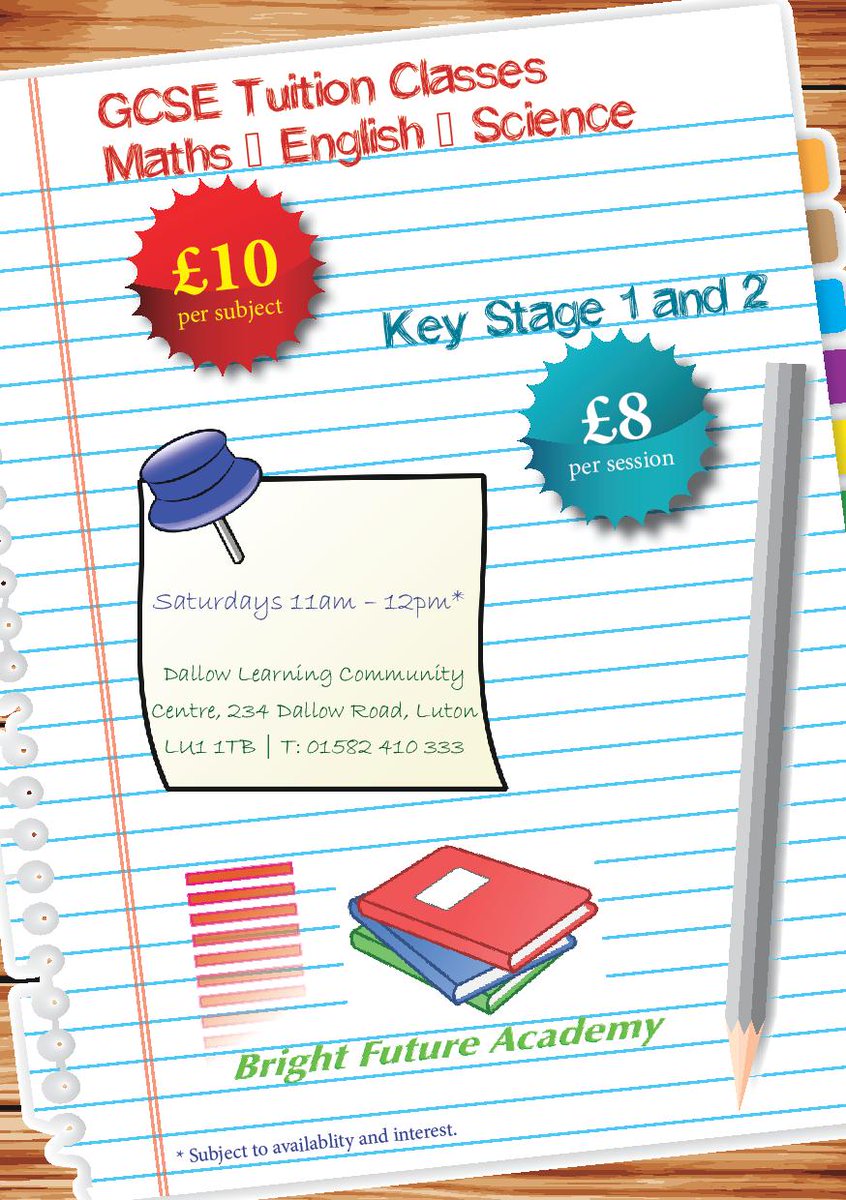 Starting In January 2015

 For further information please contact DLCC