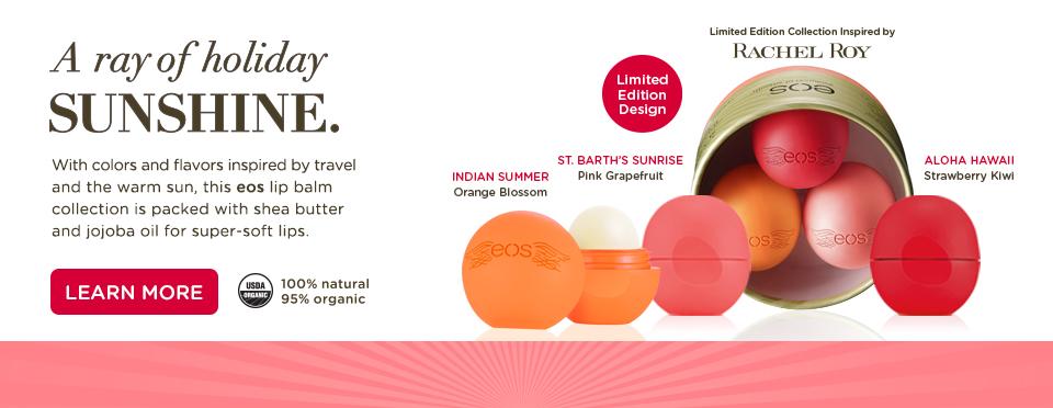 EosMarketing's tweet photo. Getting ready for the holidays? Try our Holiday 2014 Limited Edition Lip Balm 3-Pack inspired by @Rachel_Roy today! http://t.co/wVs6Tc1sh8
