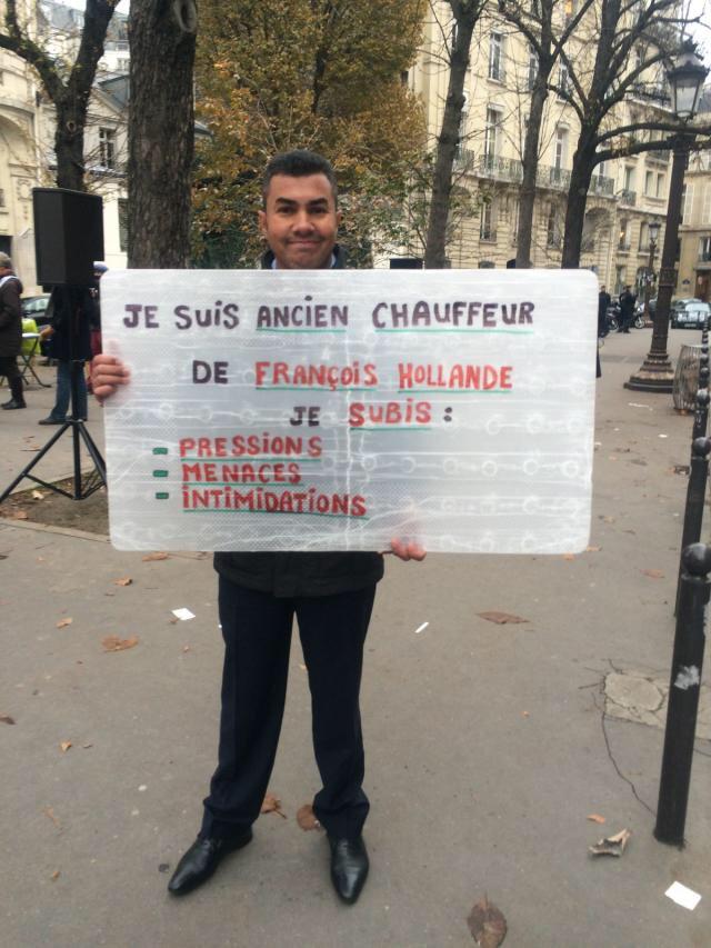 ReniementsPS's tweet photo. Ce chauffeur qui proteste contre les menaces et pressions exercées par #Hollande ! A diffuser ! http://t.co/IkQwxzXjlS