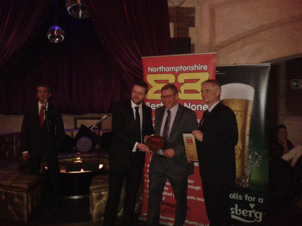 WorthingtonsLS's tweet photo. At the Northampton Best Bar None awards last night, congrats to NB's, Golden Horse and O'Neills - Group winners http://t.co/FsU4zFYOKK